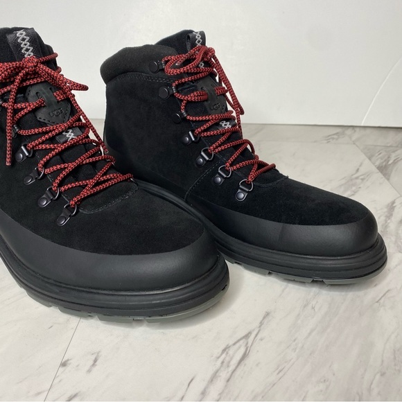 New! UGG Biltmore Lace Up Black Suede Hiker Boot 9 - Picture 9 of 15
